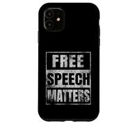 Free Speech Matters Grunge Distressed Case for iPhone 11
