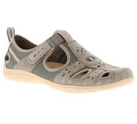 Free Spirit Womens Shoes Grey Adults Ladies Flat Leather Cleveland SIZE