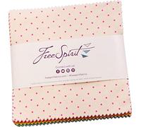 Free Spirit Fabrics True Colors by Tula Pink Tiny Coordinates 5 Charms