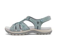 Free Spirit Womens Fairmont 2 Leather Elasticated Riptape Sandals 41056 Moroccan Blue 5 UK
