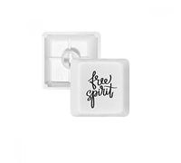 Free Spirit Quote PBT Keycaps for Mechanical Keyboard White OEM No Marking Print