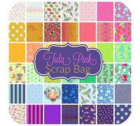 Free Spirit Tula Pink Scrap Bag (Approx 2 Yards) Quilt Fabric by Tula Pink for