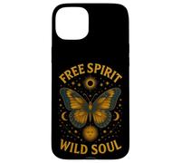 Free Spirit Wild Soul Butterfly Stars Moon Celestial Case for iPhone 15 Plus