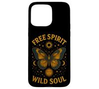 Free Spirit Wild Soul Butterfly Stars Moon Celestial Case for iPhone 15 Pro Max
