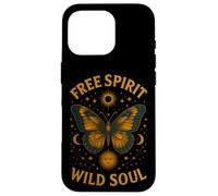 Free Spirit Wild Soul Butterfly Stars Moon Celestial Case for iPhone 16 Pro