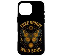 Free Spirit Wild Soul Butterfly Stars Moon Celestial Case for iPhone 16 Pro Max