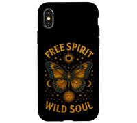 Free Spirit Wild Soul Butterfly Stars Moon Celestial Case for iPhone X/XS