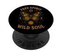 Free Spirit Wild Soul Butterfly Stars Moon Celestial PopSockets Adhesive PopGrip