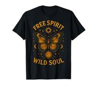 Free Spirit Wild Soul Butterfly Stars Moon Celestial T-Shirt