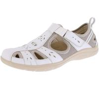 Freespirit Women's Closed-Toe Sandals Cleveland 01 40505-61 White Plain Leather Size 5 UK