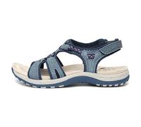 Free Spirit Womens Fairmont Elasticated Velcro Sandals 40526 8 UK, Navy