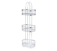 Free Standing 3 Tier Chrome Shower Caddy Bathroom Storage Rack Shelf Organiser