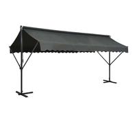 vidaXL Free Standing Awning 500cm Cream Garden Patio Awnings Canopy Sunshade