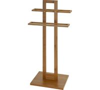 Free Standing Bamboo Towel Holder - Bathroom Drying & Storage Rail Rack Stand