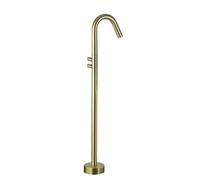 Free-Standing Bathtub Faucet Adjustable Hot & Cold Water Mixer Floor Mount Luxury Bathroom Decor Home Improvement (Gold Finish)