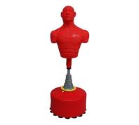 Free Standing Boxing Dummy Large Size Red 175cm Martial Arts Kick Boxing Training Body Revolution Indoor Outdoor Realistic MMA Opponent Partner Punch BOB Targeted Striking Mannequin Portable Gym Use