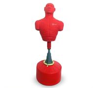 Free Standing Boxing Dummy Large Size Red 175cm Martial Arts Kick Boxing Training Body Revolution Indoor Outdoor Realistic MMA Opponent Partner Punch BOB Targeted Striking Mannequin Portable Gym Use R