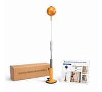 Free Standing Boxing Reflex Ball with Stand - Height Adjustable Punching Speed Bag for Reaction Training, Hand-Eye Coordination, Fitness & Home Gym for Adults & Kids
