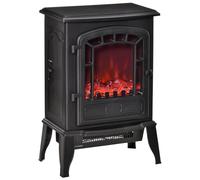 HOMCOM Freestanding Electric Fireplace Stove - Black