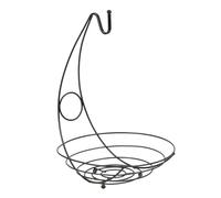 Free Standing Fruit Bowl Storage - Vegetable Storage Solution with Banana Hanger | Stylish Fruit Basket, Vegetable Bowl, Countertop Organizer for Home, Kitchen, The