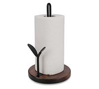 Free Standing Paper Towel Holder, Kitchen Towel Holder Organizer Roll Dispenser for Countertop, Dining Table (9 Inch, Black)