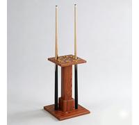 Free Standing Pool Cue Rack - Solid Wood Billiard Floor Rack, Holds 8 Cues, Durable Design for Home, Family & Club Billiard Rooms