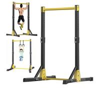 Free Standing Pull Up Bar for Home Gym | Heavy-Duty Power Tower Dip Station | 11-Level Height Adjustable Multi-Function Home Strength Training Fitness Workout Station | 400LBS Capacity