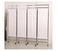 Free Standing Room Partition Privacy Separator, Mobile Medical Privacy Screen, 4-6 Panel Foldable Room Divider Temporary Fence, For Clinic/Ward/Examination Room(White,6-Panel)
