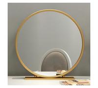 Free Standing Round Dressing Table Mirror, Perfect for Bedroom Makeup and Shaving