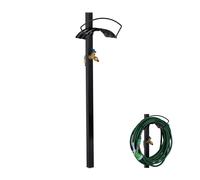 Free-standing tap Hose Pipe Stand Black Steel Free-standing Garden Tap portable