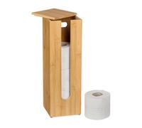 Free-standing Toilet Roll Paper Holder Storage Cupboard Bathroom Cabinet Narrow