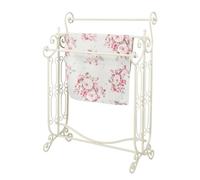 Free Standing Towel Rail Ivory Vintage Style 3 Bar Towel Rack Clothes Dryer