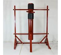 Free Standing Wing Chun Wooden Dummy With Tripod Base, Adjustable Height Mook Yan Jong For Martial Arts Training