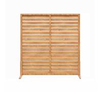 Free Standing Wood Privacy Panels Outdoor Privacy Screen Fence Garden Pergola for Patio, Garden, Balcony Or Backyard(Color-3,90x90cm)