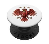 free syria red traditional syrian keffiyeh eagle PopSockets Adhesive PopGrip