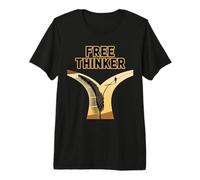 Free Thinker Nonconformity Independent Mindset Forked Path Premium T-Shirt