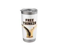 Free Thinker Nonconformity Independent Mindset Forked Path Stainless Steel Insulated Tumbler