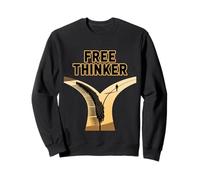 Free Thinker Nonconformity Independent Mindset Forked Path Sweatshirt