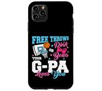 Free Throws or Pink Bows G-Pa Loves You Gender Reveal Case for iPhone 11 Pro Max