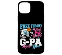 Free Throws or Pink Bows G-Pa Loves You Gender Reveal Case for iPhone 15 Plus