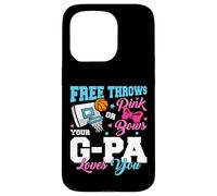 Free Throws or Pink Bows G-Pa Loves You Gender Reveal Case for iPhone 15 Pro