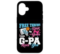 Free Throws or Pink Bows G-Pa Loves You Gender Reveal Case for iPhone 16
