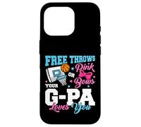 Free Throws or Pink Bows G-Pa Loves You Gender Reveal Case for iPhone 16 Pro