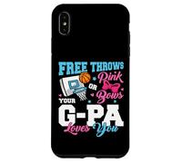 Free Throws or Pink Bows G-Pa Loves You Gender Reveal Case for iPhone XS Max