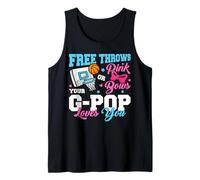 Free Throws or Pink Bows G-Pop Loves You Gender Reveal Tank Top