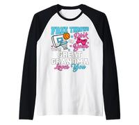 Free Throws or Pink Bows Great Grandma Loves You Gender Raglan Baseball Tee