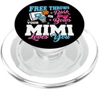 Free Throws or Pink Bows Mimi Loves You Gender Reveal PopSockets PopGrip for MagSafe