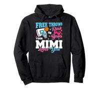 Free Throws or Pink Bows Mimi Loves You Gender Reveal Pullover Hoodie