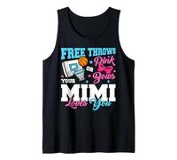 Free Throws or Pink Bows Mimi Loves You Gender Reveal Tank Top