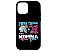 Free Throws or Pink Bows Momma Loves You Gender Reveal Case for iPhone 12 mini